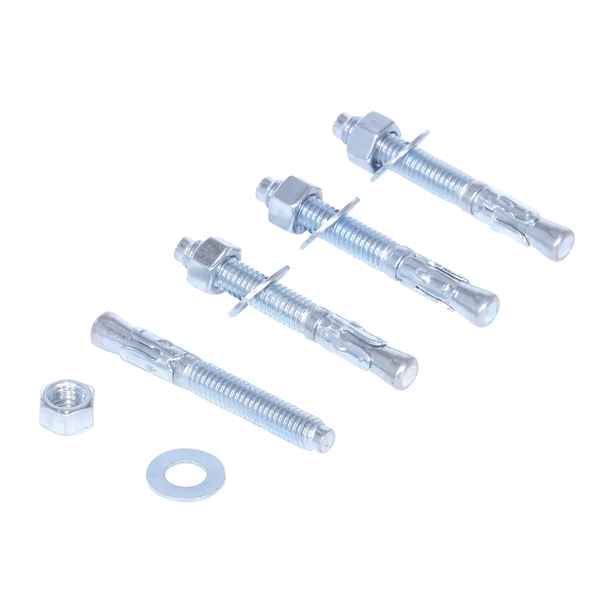 Vestil Concrete Wedge Anchor Bolts - 3/8in. Thread, 3in. Length, 4-Pack, Model# AS-383-4PK